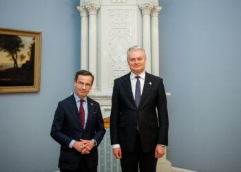 Ulfas Kristersonas ir Gitanas Nausėda | R. Dačkaus nuotr.