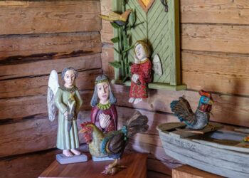 Kleboniškių kaimo buities muziejuje pristatoma S. Lampicko kūryba | L. Prascevičiūtės nuotr