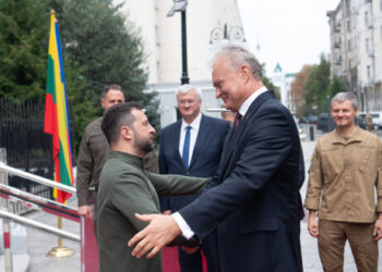 V. Zelenskis ir G. Nausėda | R. Dačkaus nuotr.