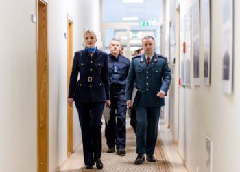 A. Bilotatė ir statutinių tarnybų vadovai | vrm.lrv.lt nuotr.