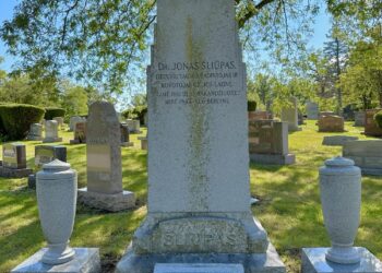 Jono Šliūpo kapavietė Lietuvių tautinėse kapinėse Čikagoje (JAV) | M. Surblio nuotr.