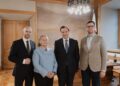 Justinas Noreika, Irena Juozapavičienė, prof. Rimvydas Petrauskas, Mykolas Juozapavičius | U. Bagdonavičiaus nuotr.