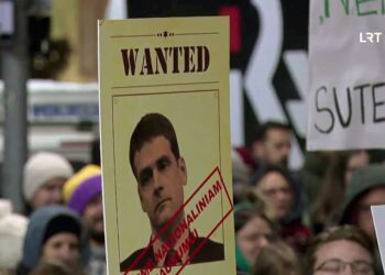 Mitingas prieš valdančiąją koaliciją 2024-11-21 | Alkas.lt nuotr.