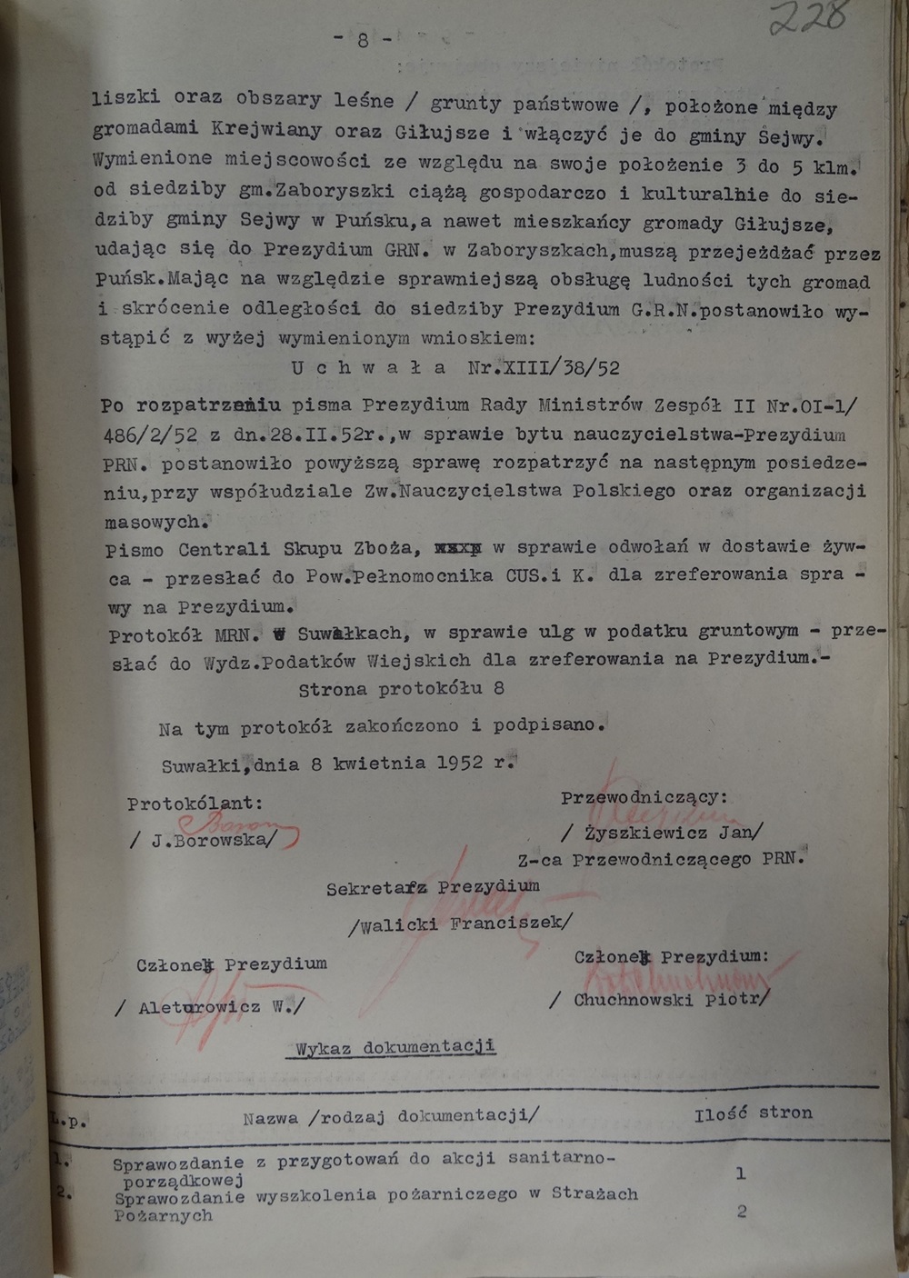 8 d. pasirašytas nutarimas dėl kai kurių kaimų prijungimo prie Seivų (Punsko) valsčiaus | punskas.pl nuotr.