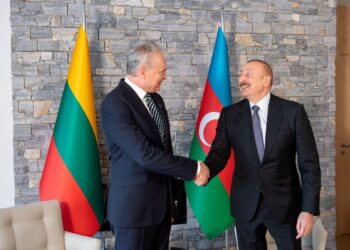 Gitanas Nausėda ir Ilhamas Alijevas