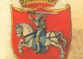 Lietuvos Vytis – iš lenkų istoriko Jano Dlugošo (Jan Dlugosz) knygos „Stemmata Polonica“ nuorašo, padaryto apie 1555 m.