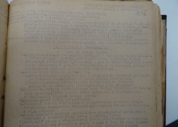 1953 m. vasario 11 d. vykusio Suvalkų apskrities liaudies tarybos prezidiumo posėdžio priimtas nutarimas dėl lietuviškų knygų atsiuntimo bibliotekoms | K. Leončiko nuotr.