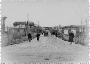 Oktiabrsko gatvė Igarkoje. 1957 m.