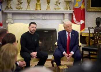 V. Zelenskio ir D. Trampo susitikimas Ovaliajame kabinete