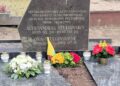 Panemunės kapinėse prie Prezidento Aleksandro Stulginskio ir jo žmonos kapo