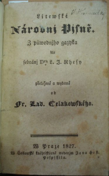 Liudviko Rėzos išleistos lietuvių liaudies dainos | wikipedia.org nuotr.