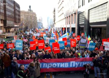 Rusijos opozicijos eitynės Berlyne 2025-03-01