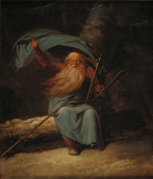 Nicolai Abildgaard (1743–1809). Dainuojantis Osianas | wikipedia.org nuotr.