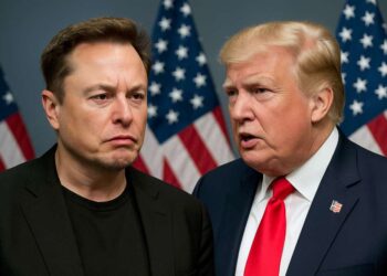 Ilonas Maskas ir Donaldas Trampas