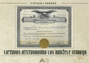 Kviečia virtuali paroda „Lietuvos atstovavimo Los Andžele istorija“ | lcva.archyvai.lrv.lt nuotr.