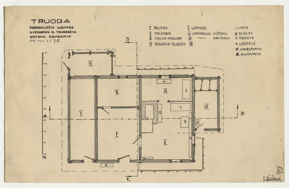 Antano Raudonio trobos planas