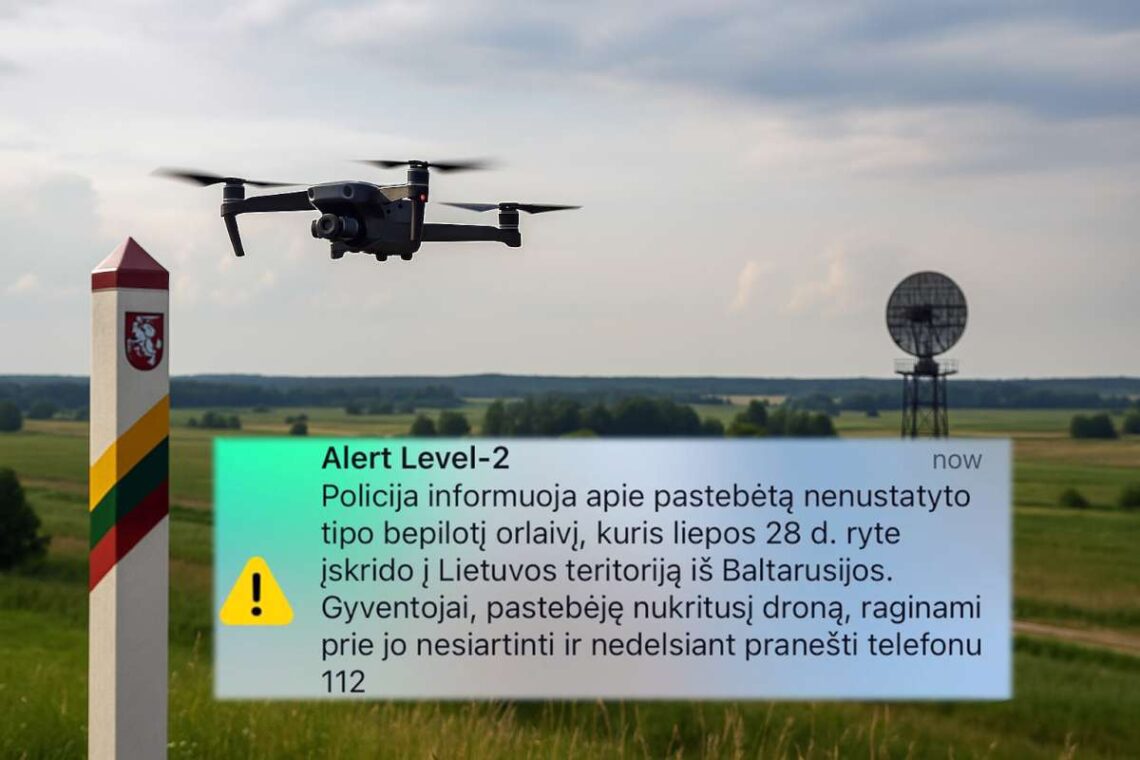 Į Lietuvą vėl įskriejo dronas
