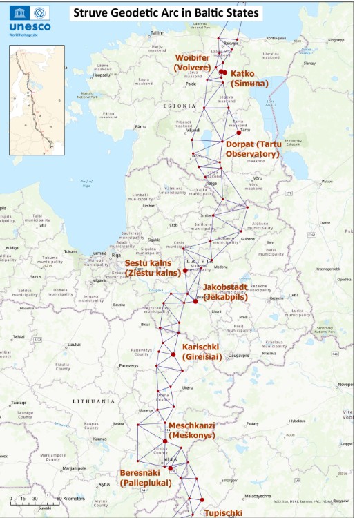 Struvės geodezinis lankas: neįtikėtina Žemės matavimo istorija jau 20 metų UNESCO Pasaulio paveldo sąraše 