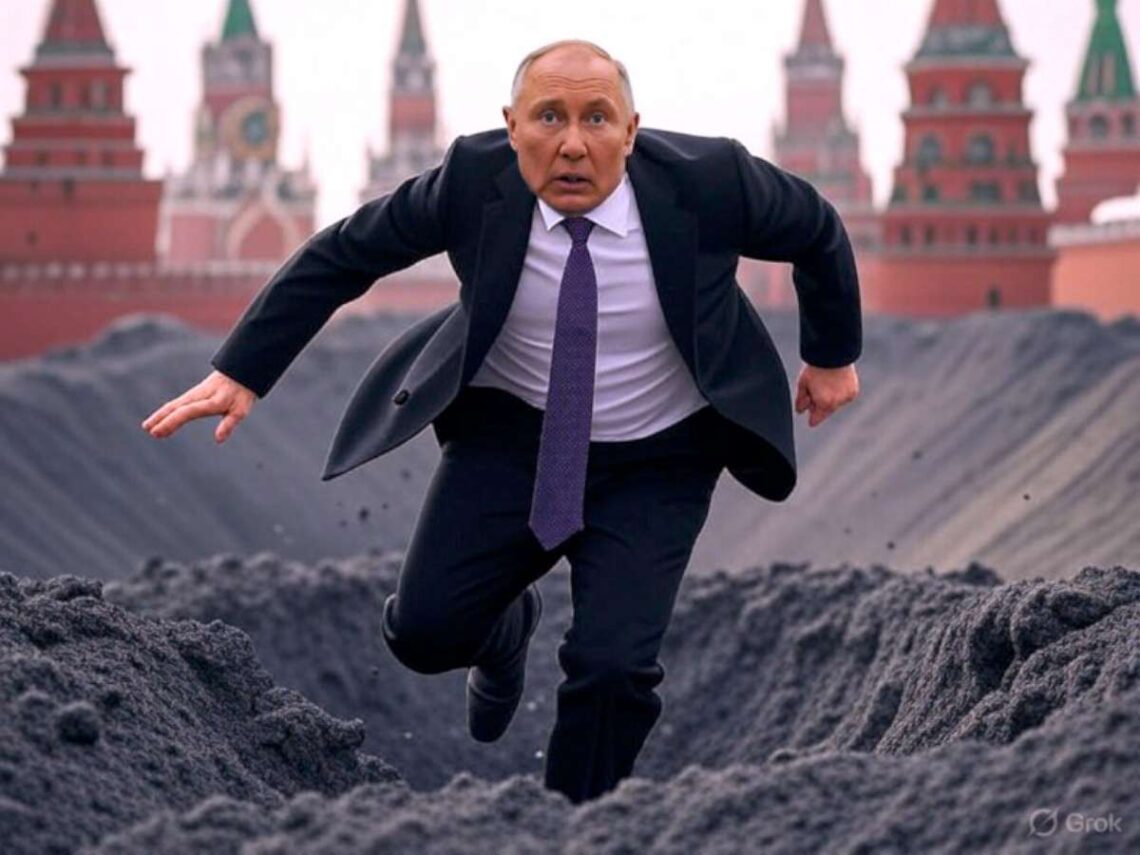 Putinas, Kremlius, žemė veriasi po kojomis