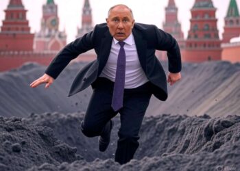 Putinas, Kremlius, žemė veriasi po kojomis