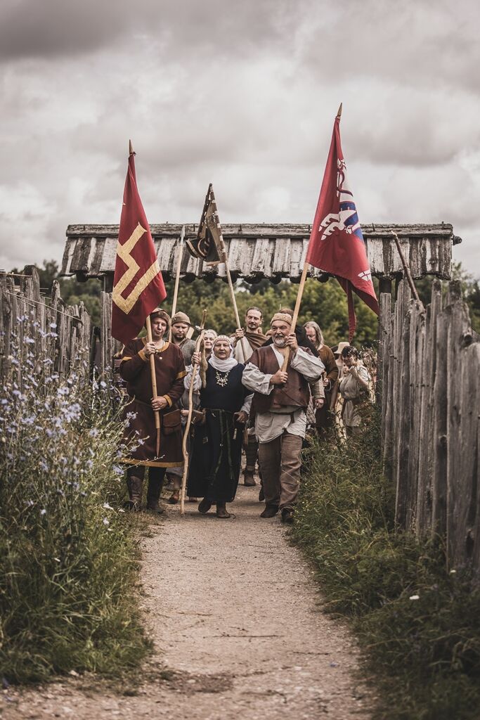 Dalyvių eisena Kernavėje | Rekografia nuotr.
