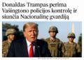 D. Trampas siunčia nacionalinę gvardiją į JAV sostinę