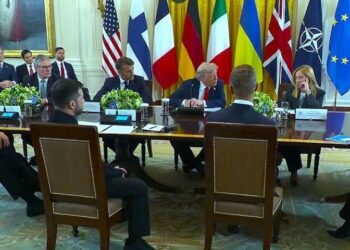 D. Trampo susitikimas su Europos šalių vadovais 2025-08-18 I Alkas.lt nuotr.