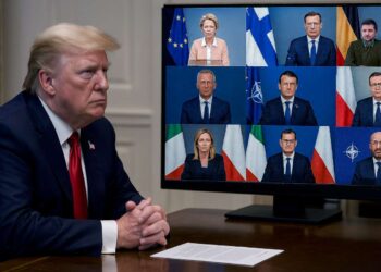 Europos vadovai ir Zelenskis skubiai tariasi su Trampu