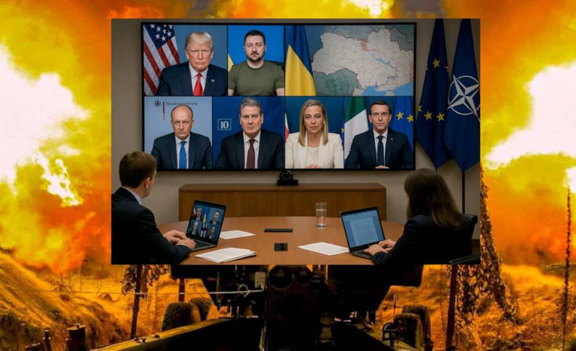 Europos vadovai, Zelenskis ir Trampas kalbėjosi dėl taikos Ukrainoje