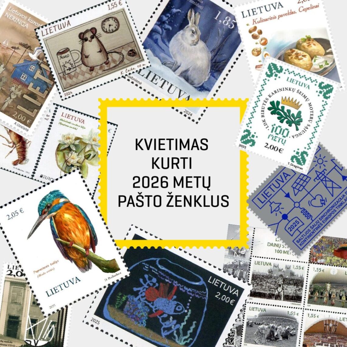 Lietuvos paštas kviečia kurti pašto ženklus
