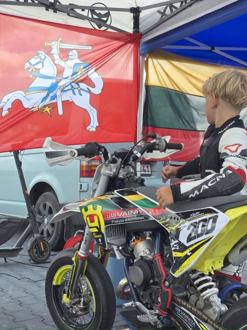 Vytis prieš varžybas 