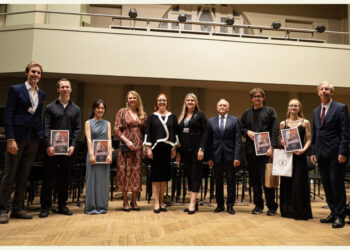 Leono Povilaičio nuotr.: Gabrielius Alekna, Joe Howson, Borim Kang, Laura Mikkola, Lina Navickaitė-Martinelli, Angelina Gadeliya, Cezary Sanecki, Viktoras Orestas Vagusevičius, Milda Marija Kiškūnaitė, Darius Kučinskas