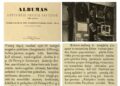 1 a–d pav. Albumo fragmentai. Žilius, Jonas. Albumas lietuviškos parodos Paryžiuje 1900 metuose. Plymouth, Pa.: Spauda „Vienybės lietuvninkų“, 1902, p. 17, 19, 22