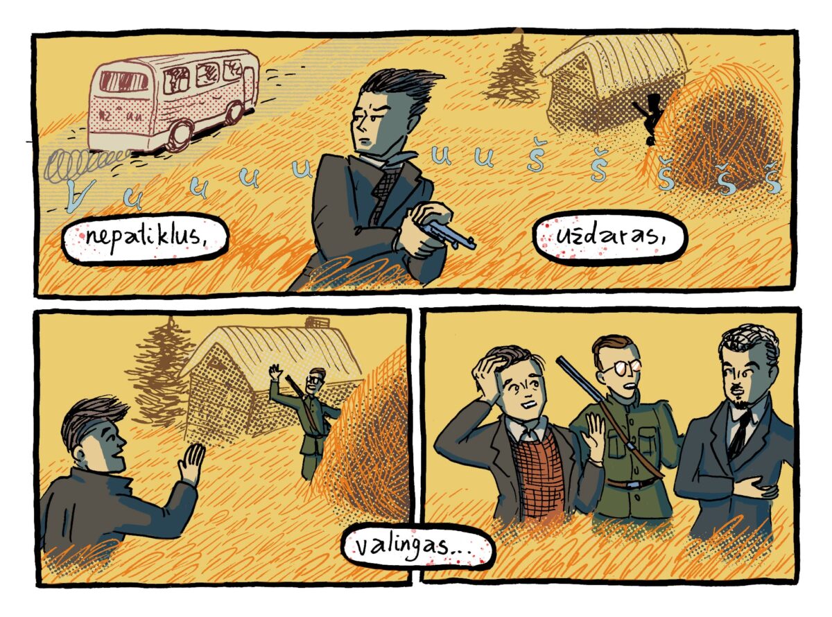 Istorinis komiksas apie pasipriešinimo legendą Juozą Lukšą