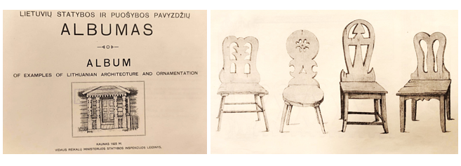 5 a–b pav. Lietuvių statybos ir puošybos pavyzdžių albumas. Kaunas: Valstybės spaustuvė, 1925 
