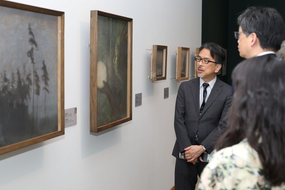 Japonijos Nacionalinio Vakarų meno muziejaus direktoriaus Masajukio Tanakio (Masayuki Tanaka) apsilankymas Čiurlionio muziejuje
