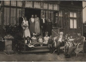 Šliūpų ir Ragauskų šeimos Palangoje, apie 1932 m.