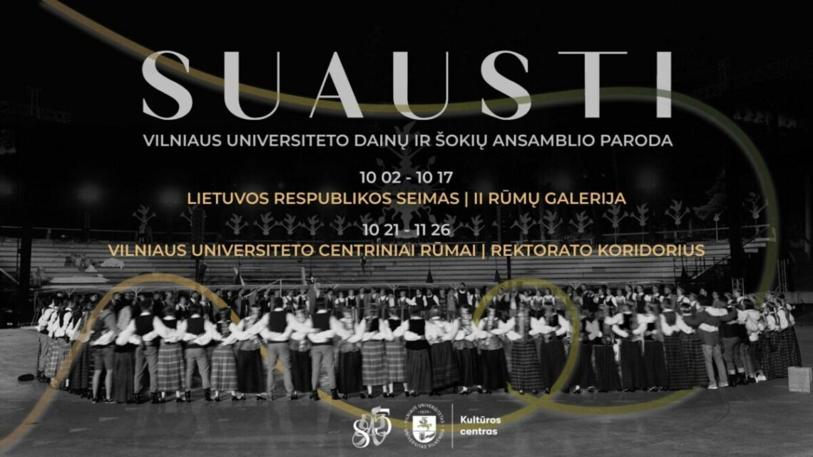 Jausmų pynės ir raštai: VU dainų ir šokių ansamblio paroda „Suausti“