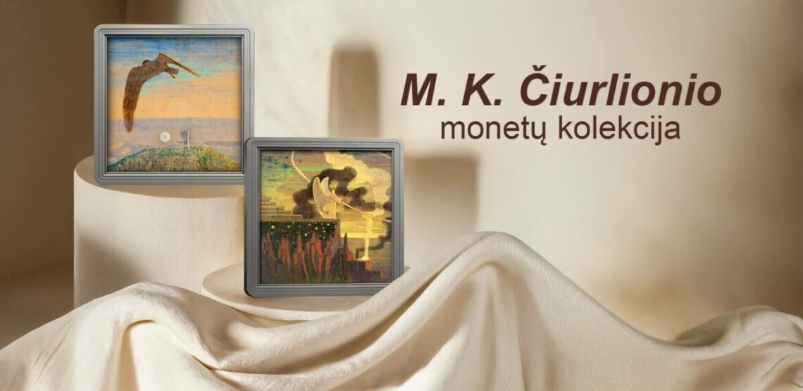 Lietuvos monetų kalykla pristato naują kolekcinę monetą su M. K. Čiurlionio kūriniu „Pasaka“