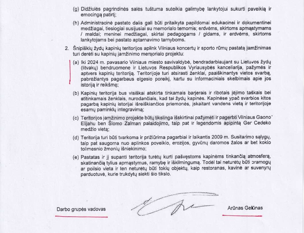 A. Geluno raštas dėl Sporto rūmų 