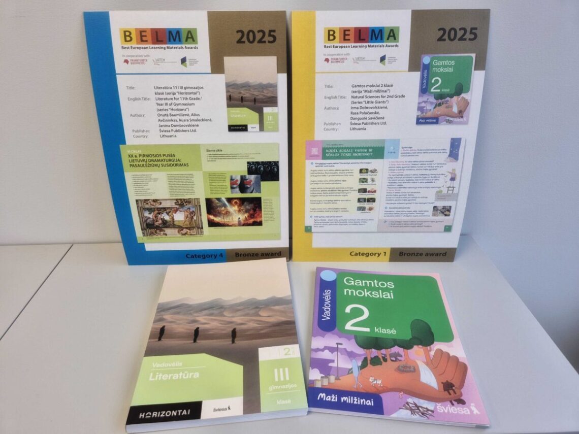 BELMA komisijos įvertinti vadovėliai