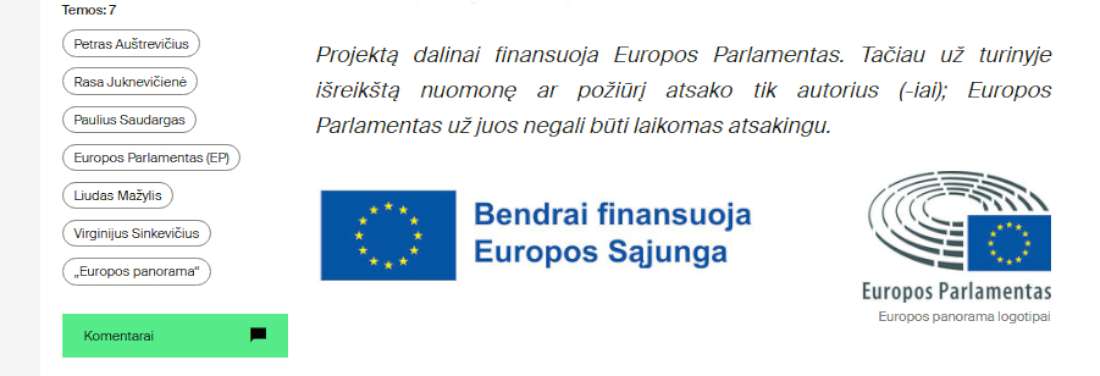 EP parlamento finansavimas 15.min.lt