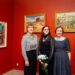 Iš kairės parodos konsultantė Irmantė Šarakauskienė, parodos kuratorė Kerta Manisterė (Kerttu Manister), muziejaus direktorė Aleksandra Murė (Murre)