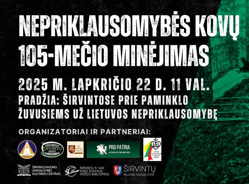 Nepriklausomybės kovų 105-mečio minėjimas