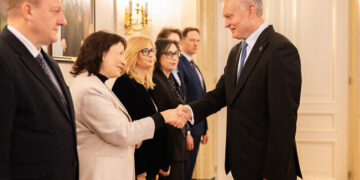 J. Zailskienės susitikimas su šalies vadovu Gitanu Nausėda