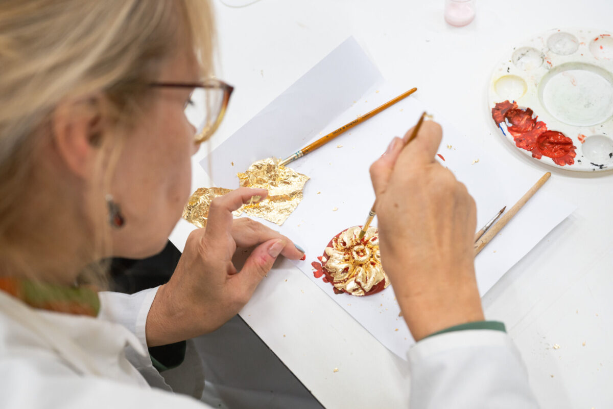 Mokomasis užsiėmimas Auksas ir teptukas Gintarės Grigenaitės 