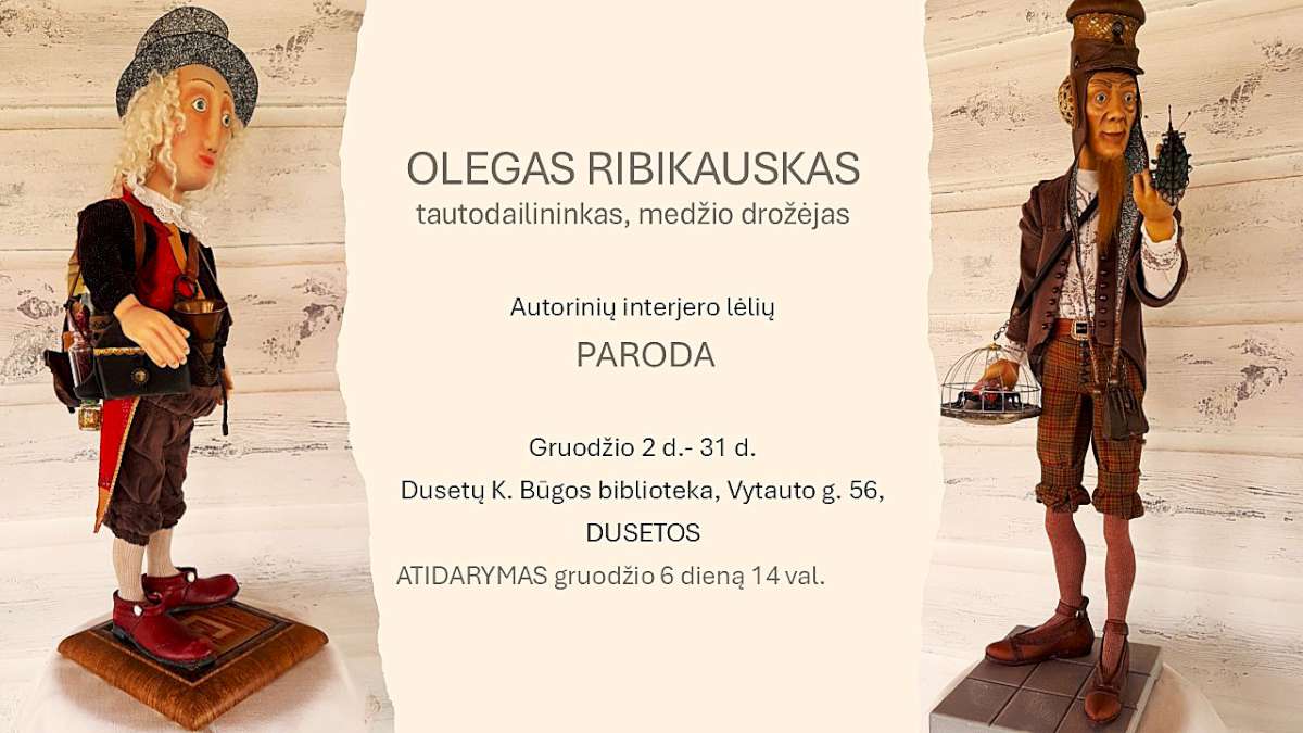 Parodos „Kalbantis medis“ plakatas