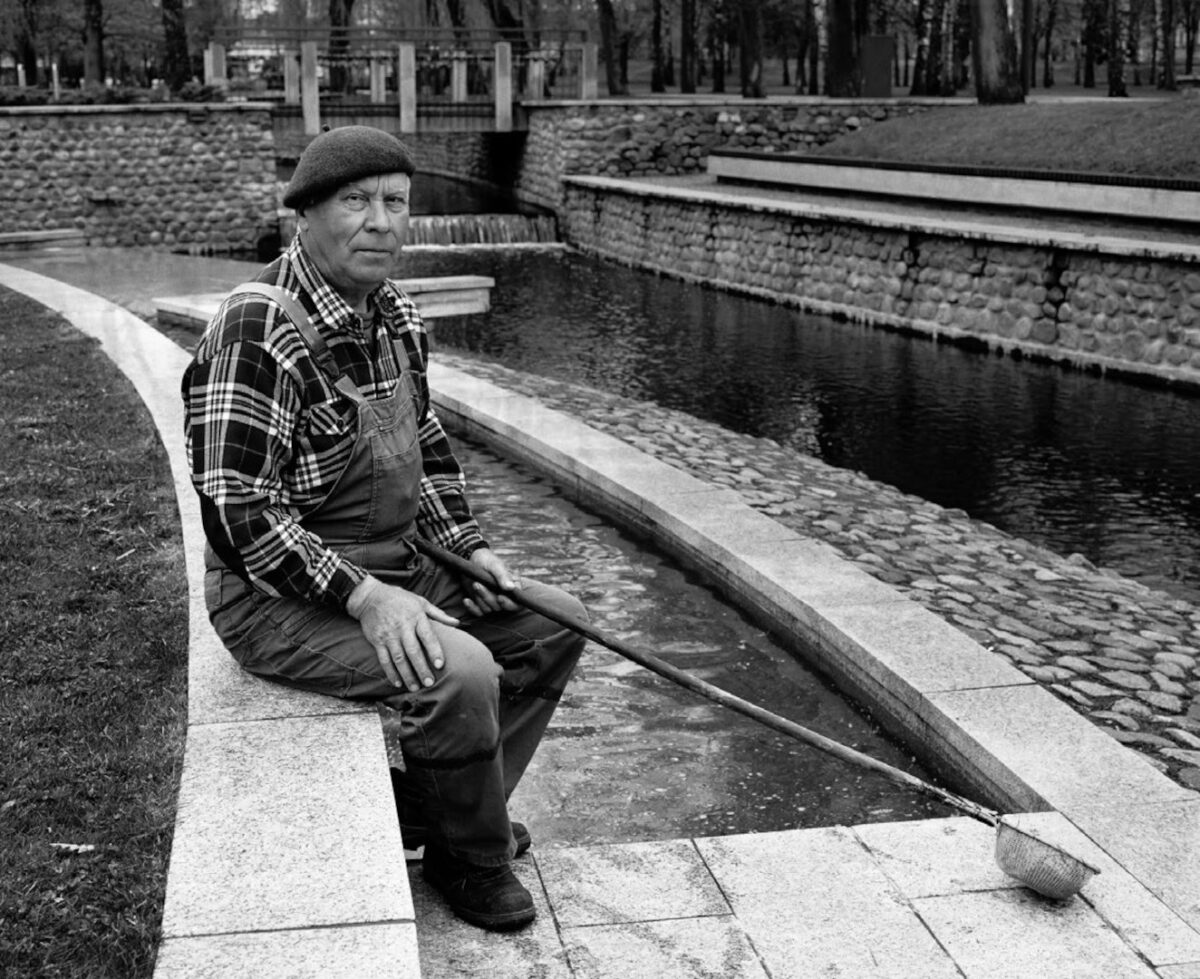 Fontanų prižiūrėtojas Albinas. Marijampolė, 2017 