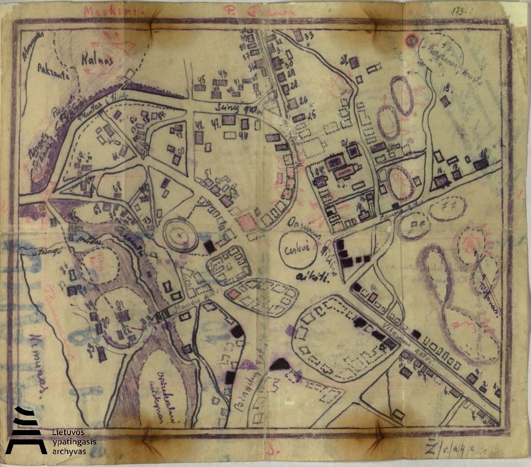 Partizanų Merkinės mūšio planas 