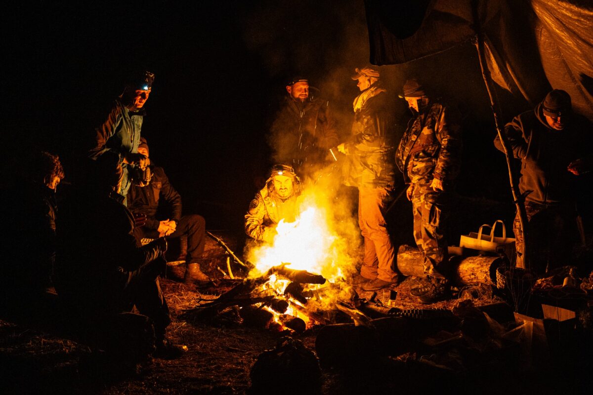 Prie partizanų vadavietės ties Lankininkų kaimu
